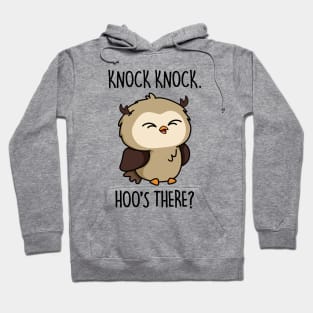 Hoos There Cute Owl Pun Hoodie